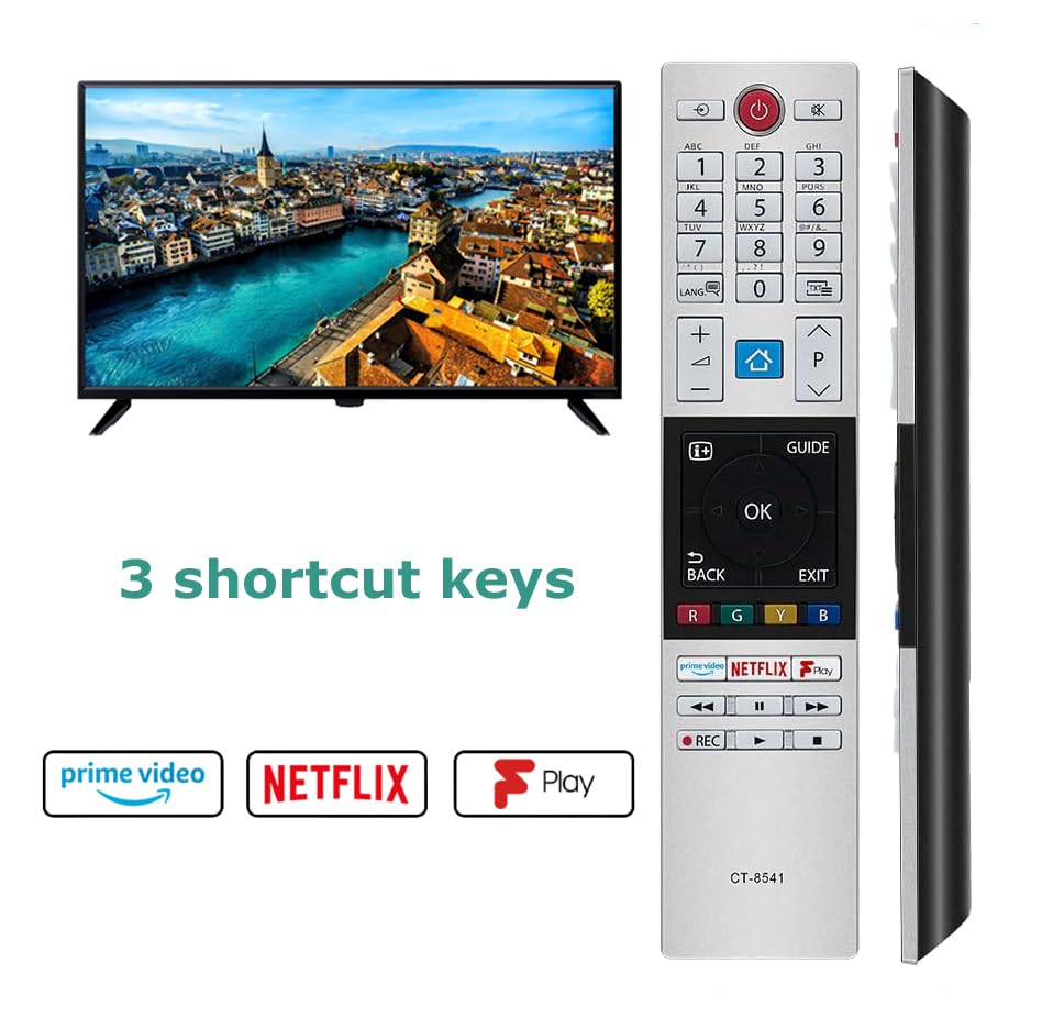 CT-8541 Replacement Remote Control for Toshiba RC42150P 24W2863DB 58U2963DB 40L3863DB 43V6863DB 49L3863DB 50U6863DB 55V6863DB 65U6863DB 32L3863DB UHD Freeview TV - Image 3