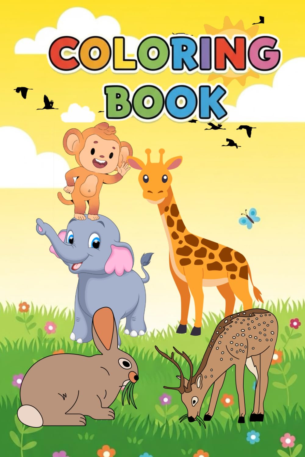 Cute Animals Drawing Book: Fun and Easy Drawing & Coloring Pages to Boost Creativity for Kids Ages 3–7