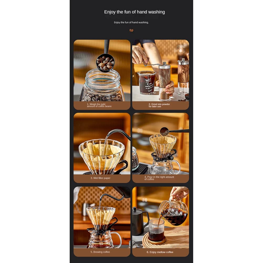Handgebrühtes Kaffeeset, Kaffeezubehör, Kaffeekocher, tragbarer Schwanenhals, Wasserkocher, Camping, -Werkzeuge