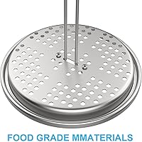 Vista 6 de Kit de accesorios para freidora de pavo perforado, pollo, aves de corral, con mango de alambre, gancho elevador, base vertical para asador