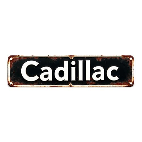 Vintage Tin Signs - 16 * 4 Inches Cadillac Design