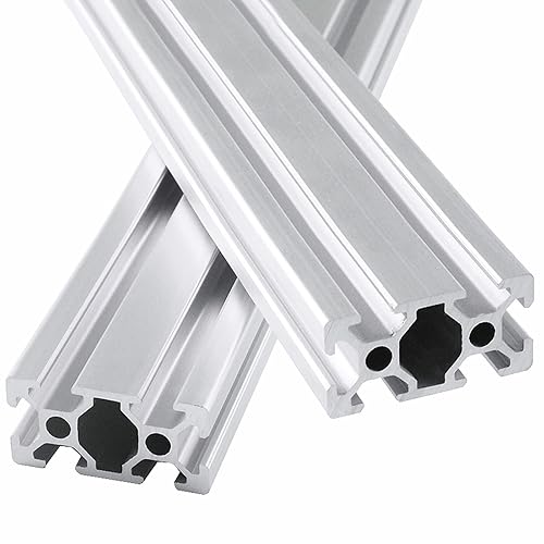 Miniatura 7 de 2 piezas de perfil de aluminio con ranura en T 2040, extrusión anodizada estándar europea, para impresora 3D de bricolaje y máquina CNC (31.496
