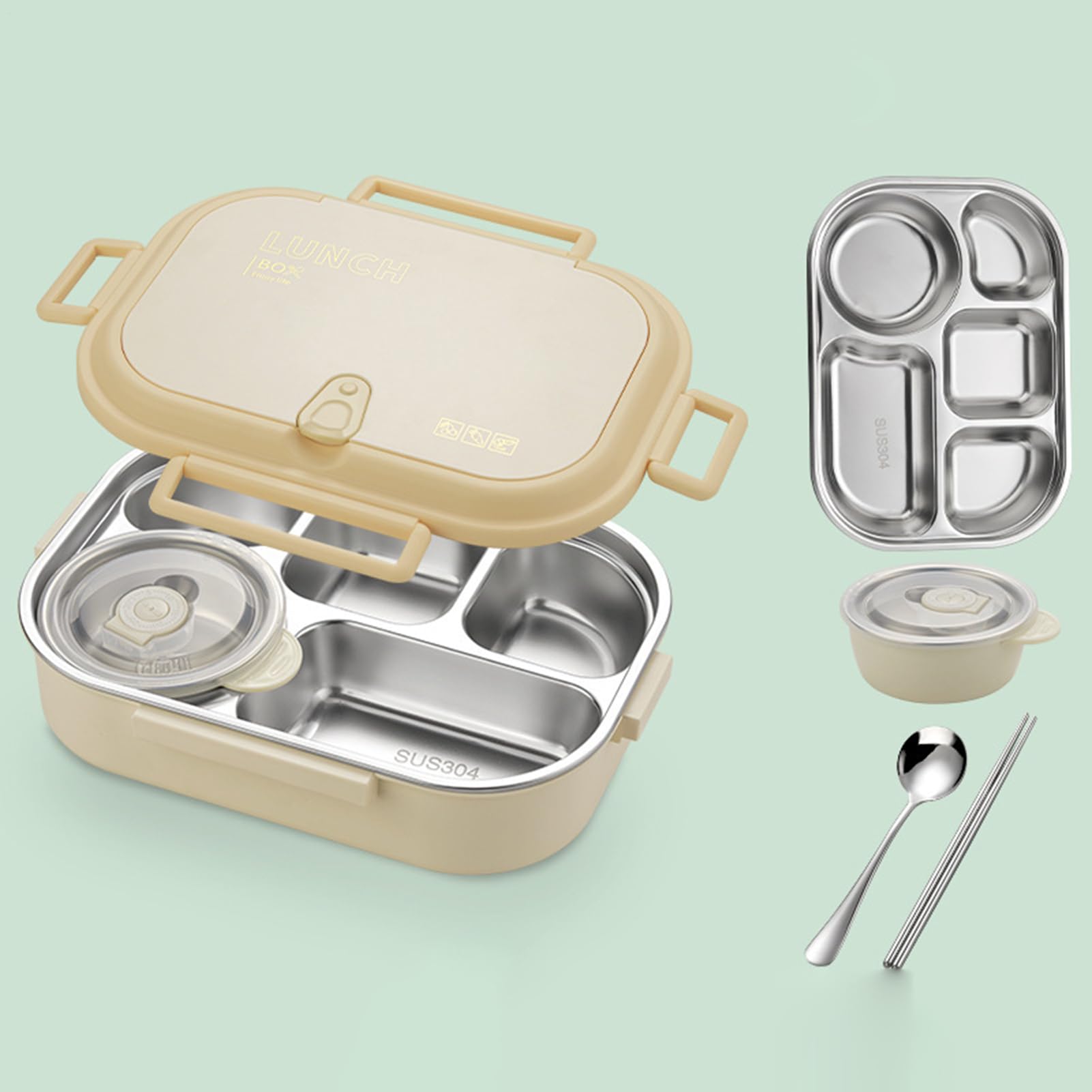 Lunchbox Dziecięcy Ze Stali Nierdzewnej Wielorazowy Pojemnik Do Żywności