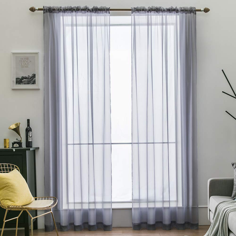 Light Gray Sheer Curtains Curtains & Drapes