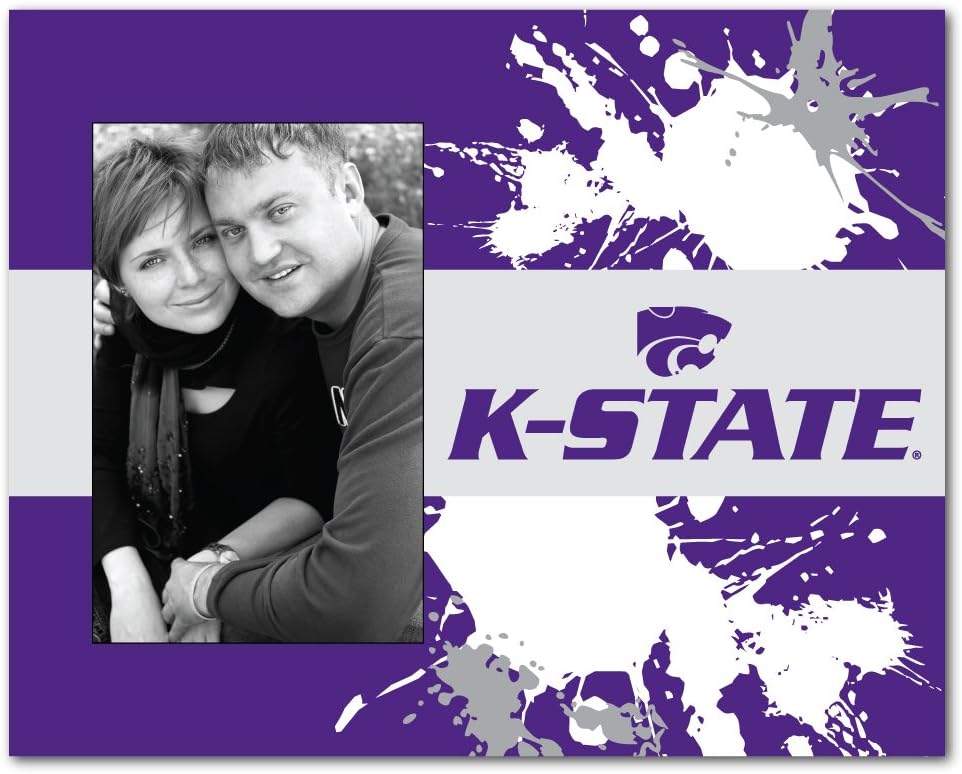VictoryStore Gift Frame - Kansas State University Picture Frame - Paint Splatter Design