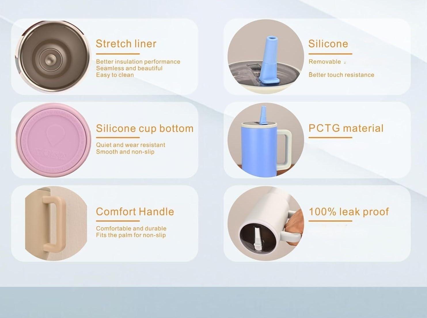 The Nomad 40oz Tumbler with Flip Straw Lid and Rubber Base – Travel Car Cup Holder Friendly, 100% Leak Resistant - Electric Bar B Pink - Image 5