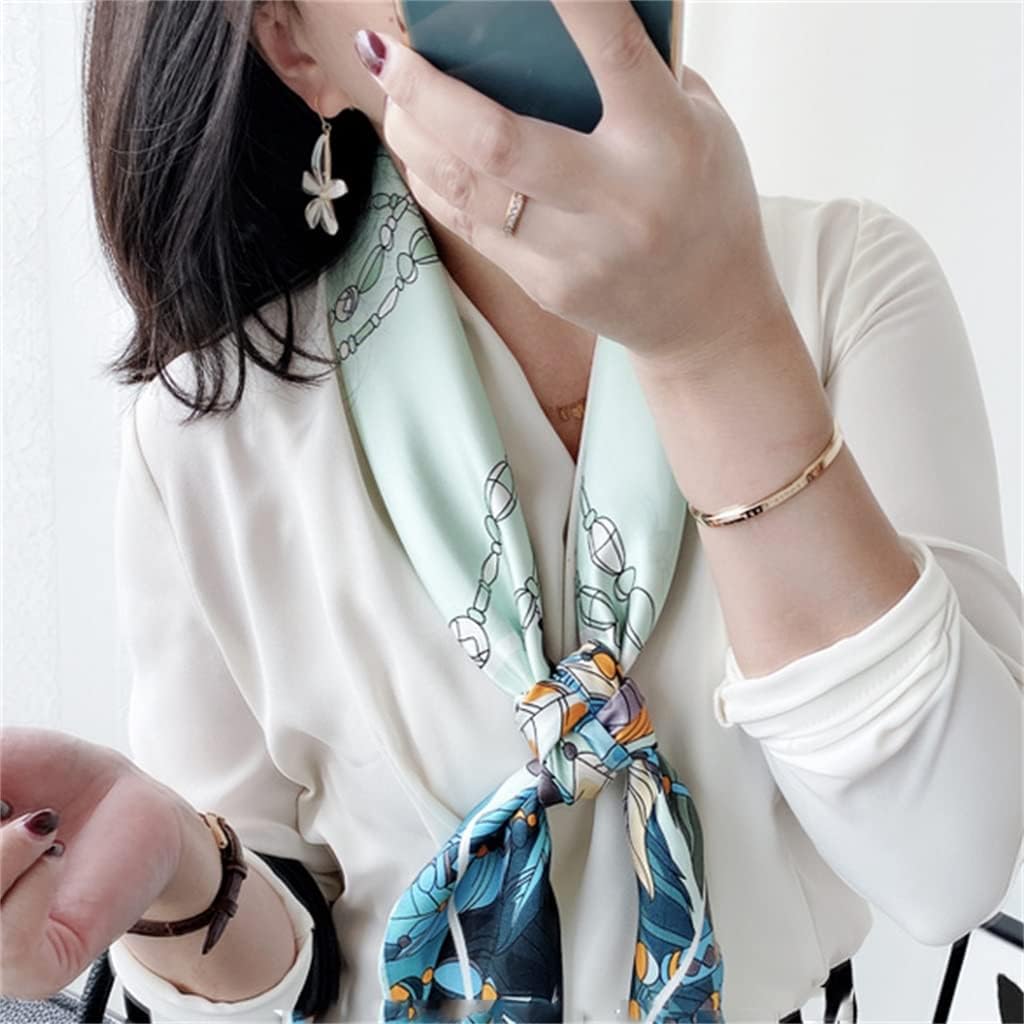 Double-sided Printing Fashion Silk Square Scarf Shawl For Mother