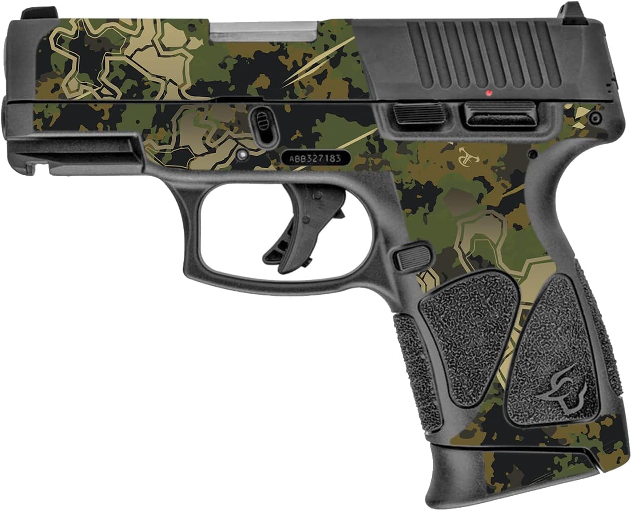 MightySkins Skin Compatible with Taurus G3C 9mm Luger - Viper Woodland | Protective, Durable, and Unique Vinyl Decal wrap Cover | Easy to Apply, Remove, and Change Styles | Made in The USA