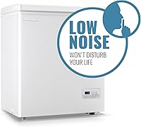 Vista 8 de Congelador de pecho con control electrónico 41℉ a -15 ℉ Congelador profundo de 4.0 pies cúbicos Congeladores pequeños independientes con 2 cestas