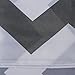 Imiee Classic Chevron Pattern Shower Curtain Waterproof Polyester Fabric, 72 x 72-Inch, Gray/Yellow