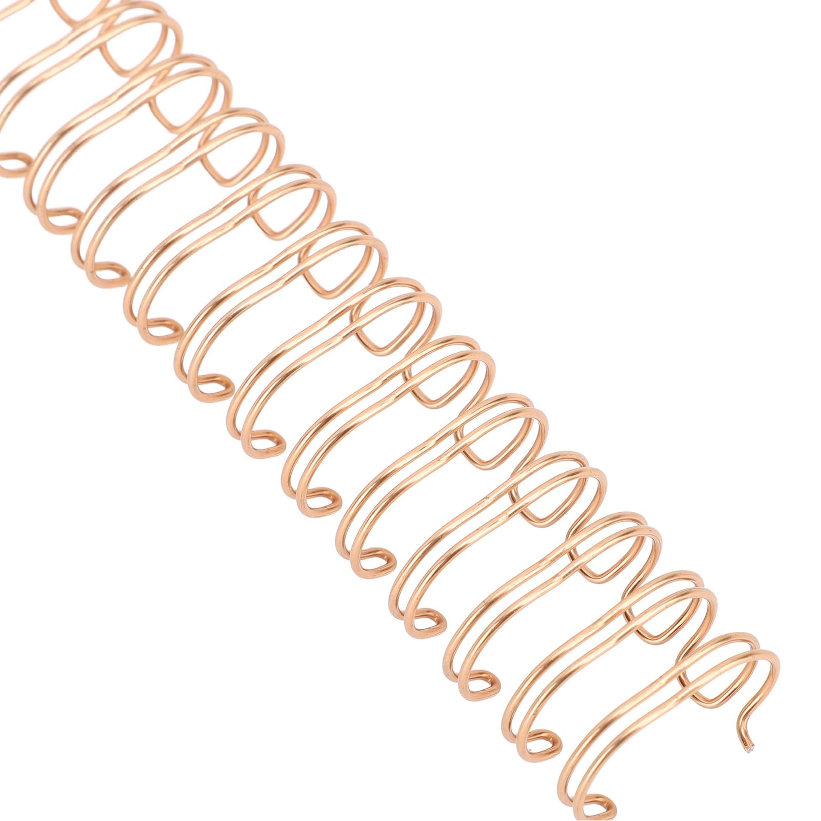 CHICIRIS Pojemność 120 Arkuszy 9/16 Cala Grzbiety z podwójną pętlą do Oprawiania Dokumentów, Raporty, Metalowe Spiralne Pierścienie do Oprawy do Materiałów Biurowych, 100 szt. Grzbiety do Oprawy