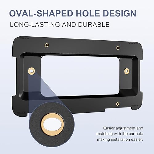 Miniatura 3 de Soporte trasero para placa de matrícula compatible con BMW 1/2/3/4/5/6 Series X1 X3 X4 X5 X6 Z4, repuesto para 51187160607 511882380615 Soporte de