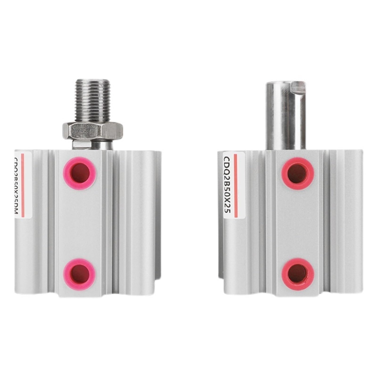 Cilindro neumático fino CQ2B63-10DM con vástago de rosca exterior