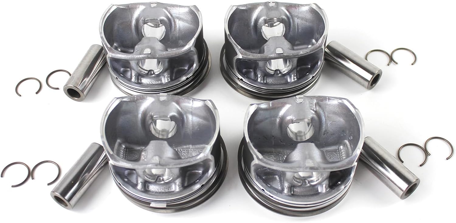 2740301617 Piston Ring Kit 4Pcs Fit for Mercedes-Benz C200 C250 C260 C300 C350e CLS260 E200 E250 E260 E300 GLC200 GLC260 GLC300 GLK200 GLK250 SLK300 V250 for M274.920 2.0L Turbocharged