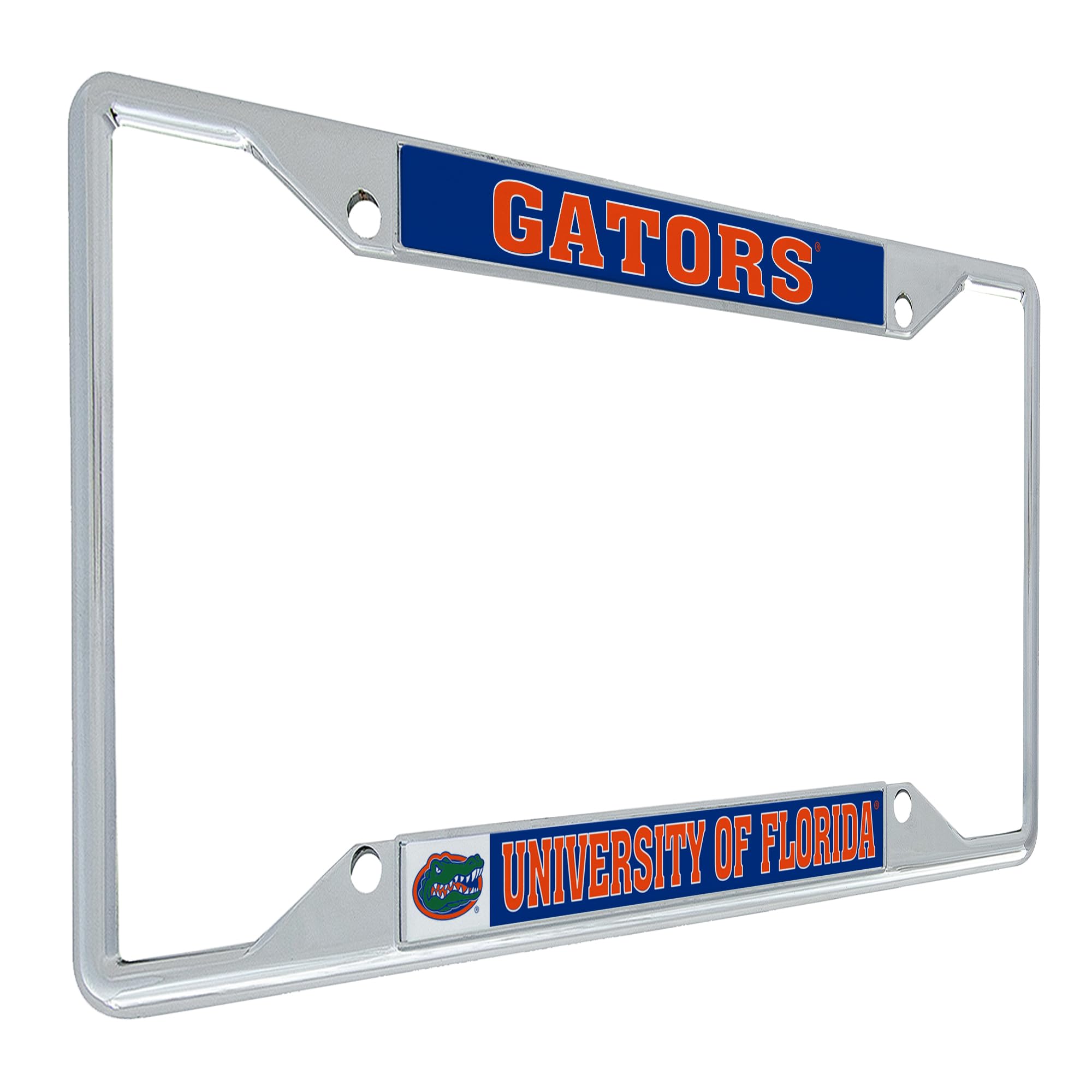Desert Cactus University of Florida License Plate Frame Gators Metal Car Tag Holder for Front or Back of Car Officially Licensed (Mascot)