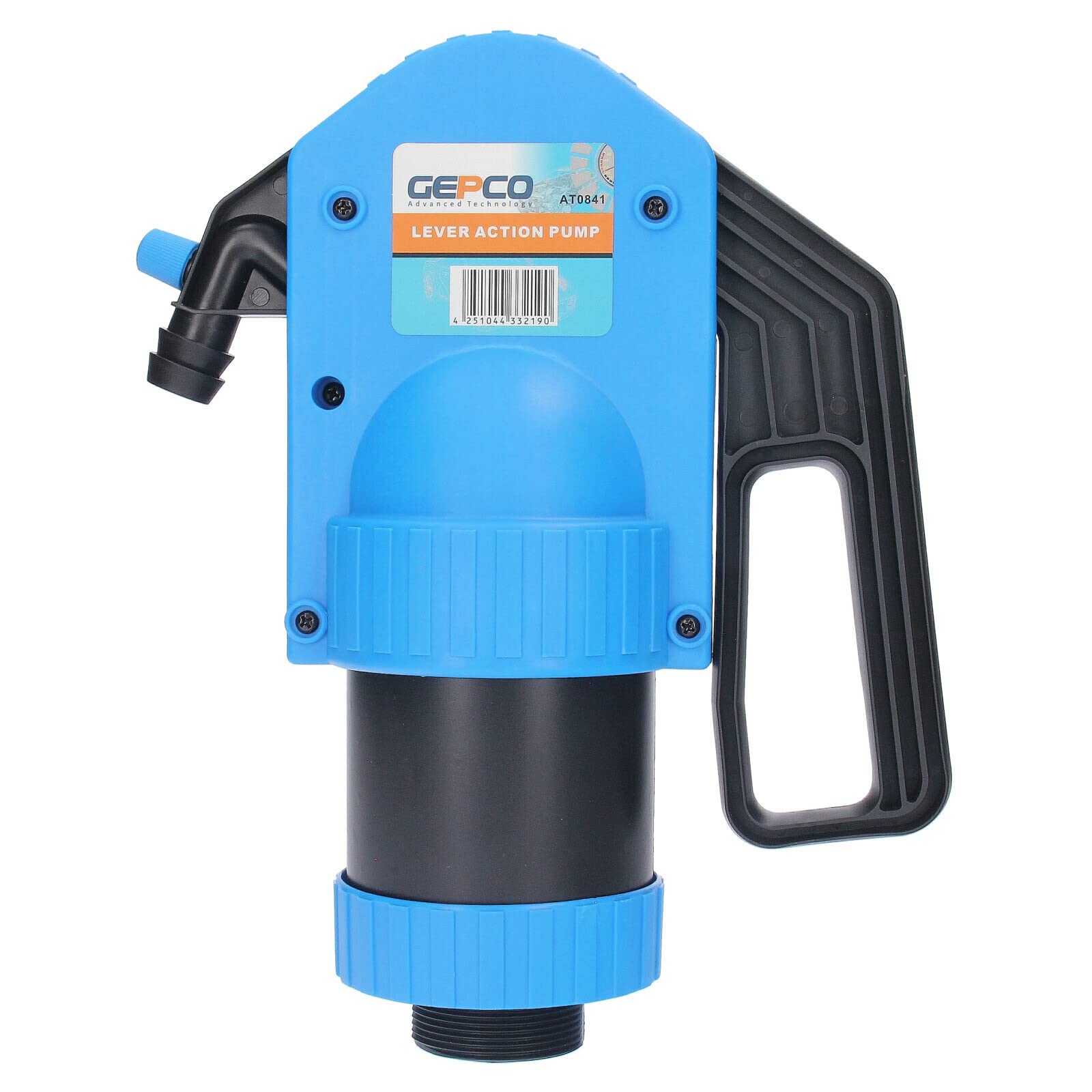 GEPCO Handpumpe Fasspumpe Hebelpumpe für AdBlue SRL 1000 | 20 L/min | 2 m Förderschlauch | Für 60-220 L Fässer | Universal