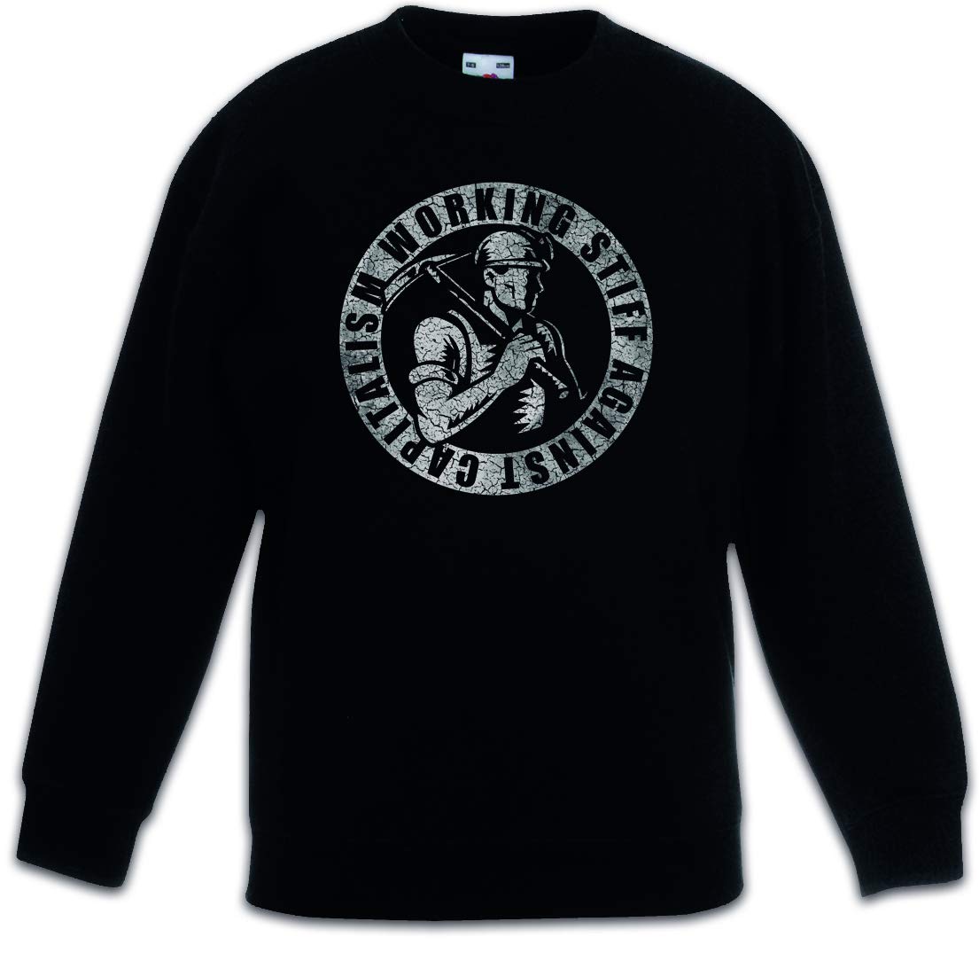 Pullover sweat-shirt enfant Urban Backwoods noir à message