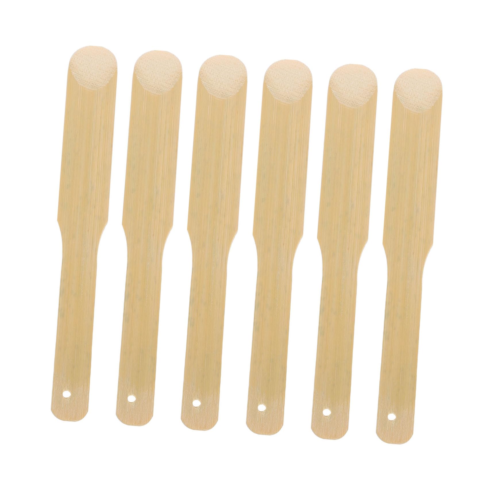 OKUMEYR Dumpling Making Tools 6 Pcs Bamboo Stuffing Spoon Set Non-burried Comfortable Grip for Dumpling Makers
