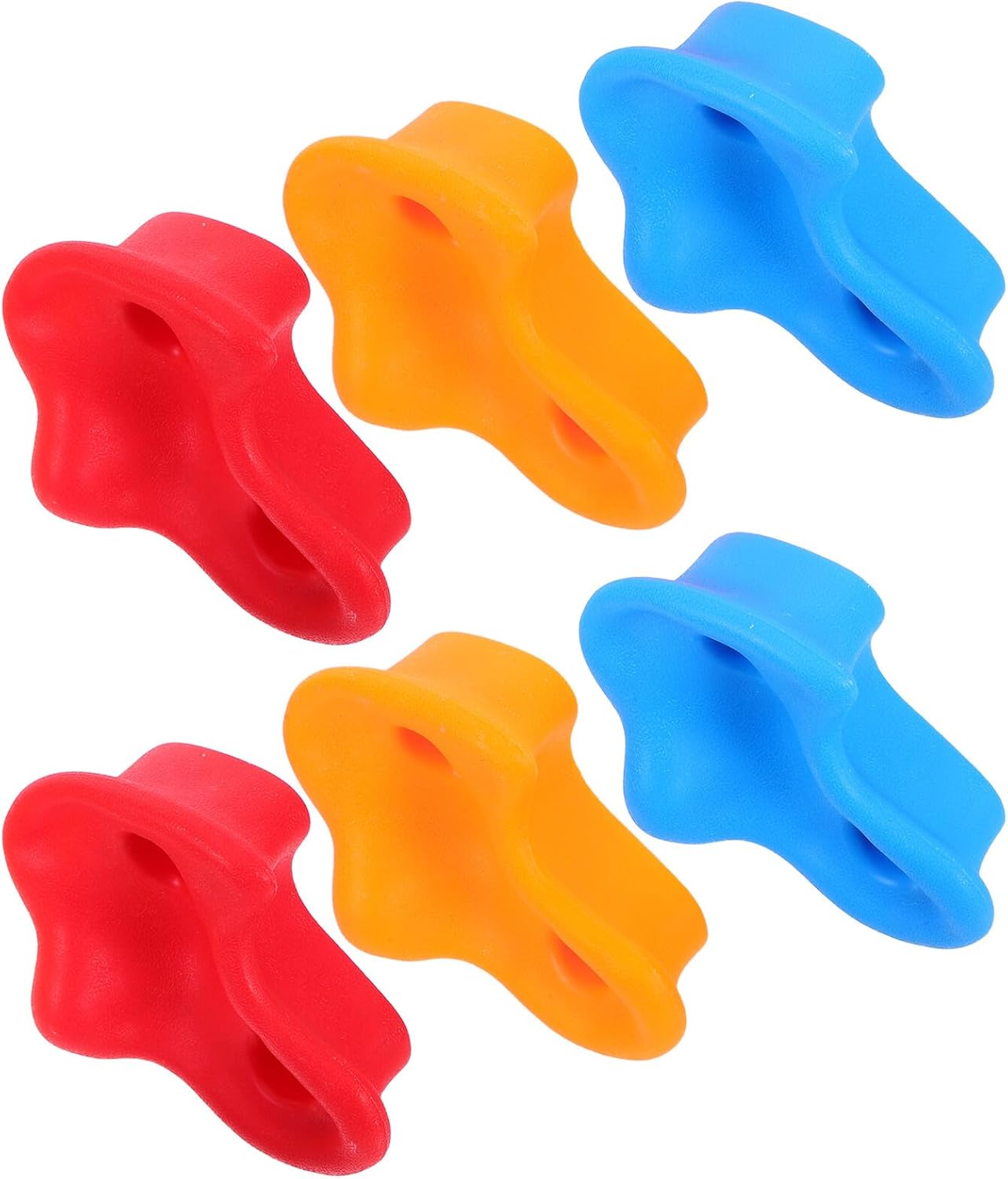 LIOOBO 6pcs Rock Climbing Holds Set Indoor Wall Climbing Grips Thick Sturdy for Playground and Home Climber Attachments