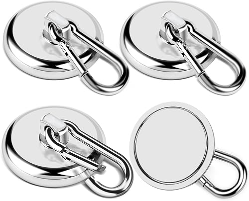 LOVIMAG Ganchos magnéticos, 170 libras + ganchos magnéticos fuertes imanes de neodimio resistentes con ganchos, ganchos magnéticos crucero con