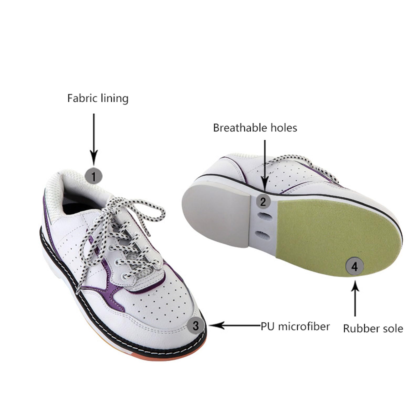 Zapato de Bolos Hombres Mujeres Jóvenes,Zapatos De Entrenamiento De Bolos para Césped,Antideslizantes Informales Ligero,Zapatos De Cuero para Bolos,Zapatillas deportivas modernas,Azul,tallas 29-53