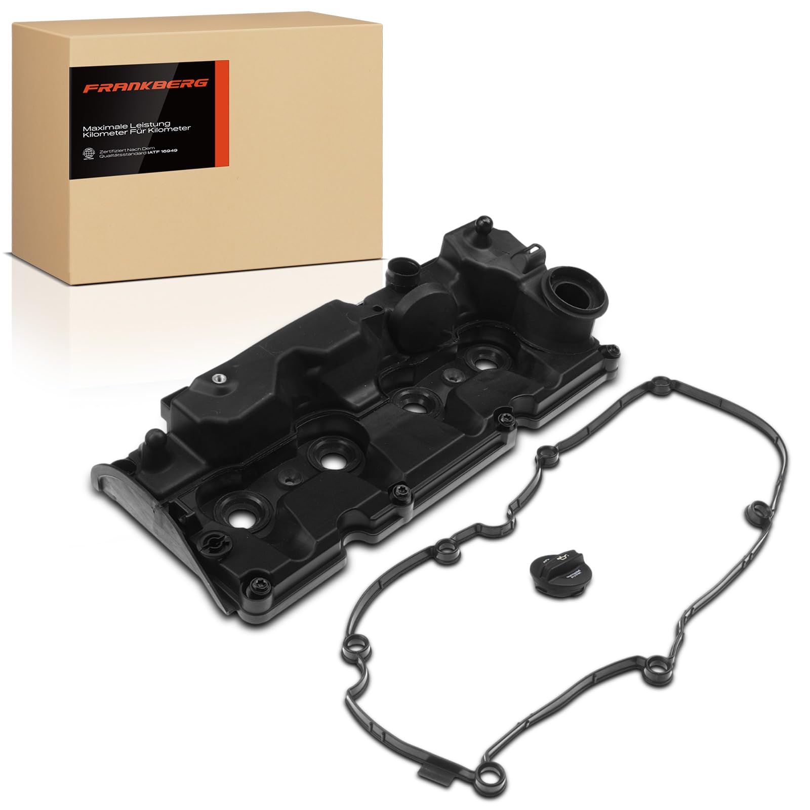 Frankberg Couvercle de culasse 03L103469AD | Compatible avec: T.o.u.r.a.n 5T1, A3 Limousine 8VM 8VS, A3 8V1 8VK, Q3 Sportback F3N, O.c.t.a.v.i.a III 5E3 NL3 NR3