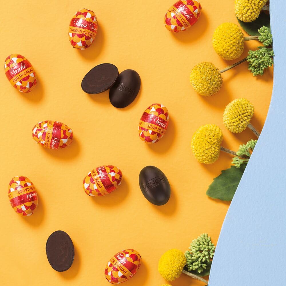 Venchi - Huevos de Chocolate Rellenos Cuor di Cacao, 1 kg - Idea de Regalo - Vegano - Sin Gluten