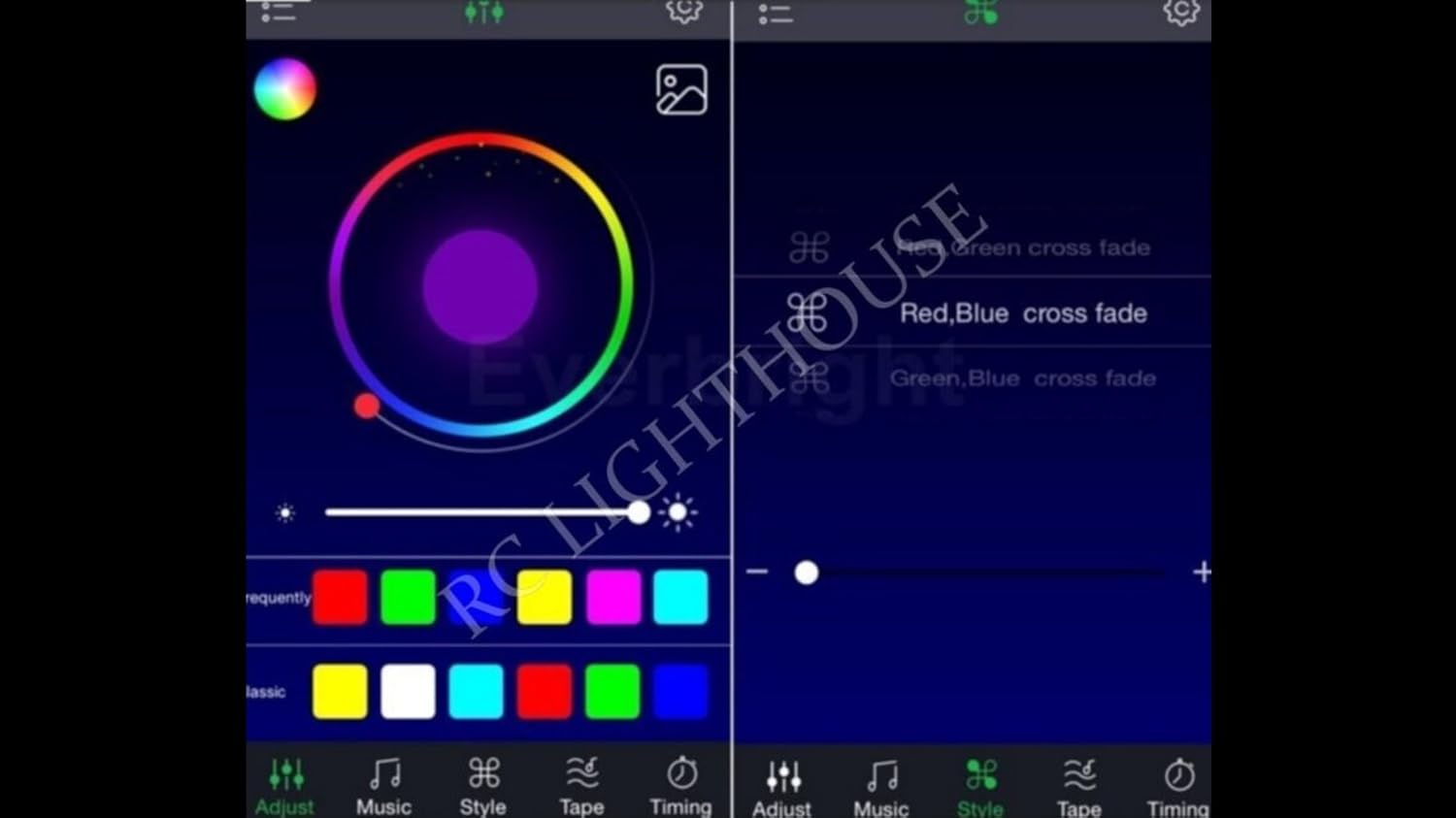 RV Awning Camper recreational vehicle Black Bluetooth Controller for RGB LED Lights 14' feet of LED Strips
