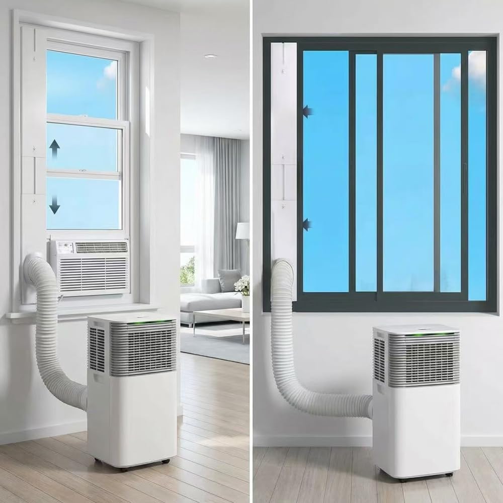 Joint de fenêtre en PVC pour climatisation mobile, 4 pièces, étanchéité, tuyau d'évacuation 150 mm