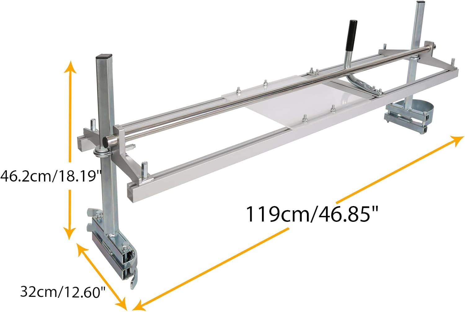 ECOTRIC 48 Inch Chainsaw Mill Planking Milling 14"-48" Guide Bar Lumber Sawmill Aluminum Steel