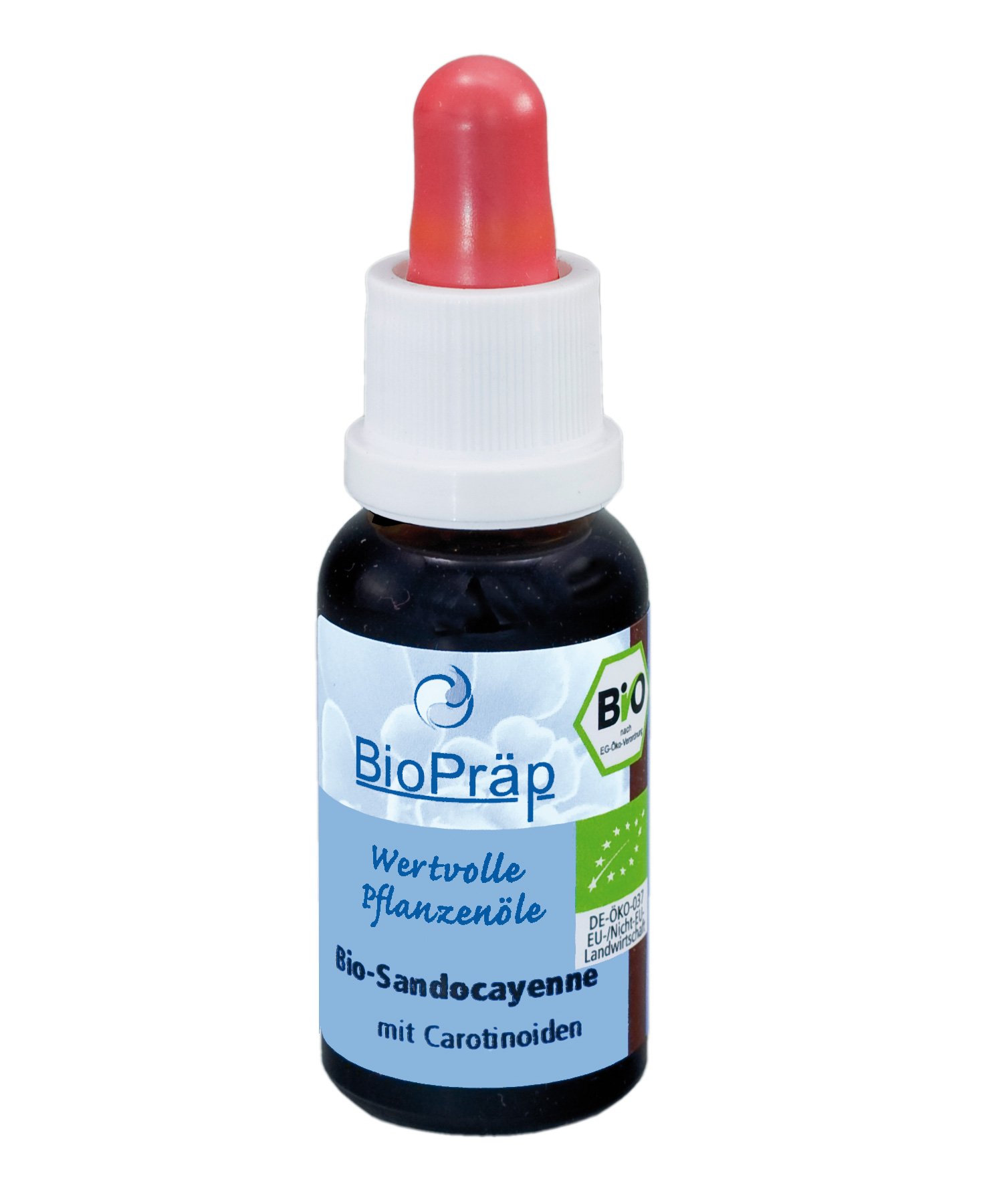 BioPräp BIO-Sandocayenne Tropfen | 20 ml | vegan und BIO | produziert in Deutschland | zertifizierte Produktion