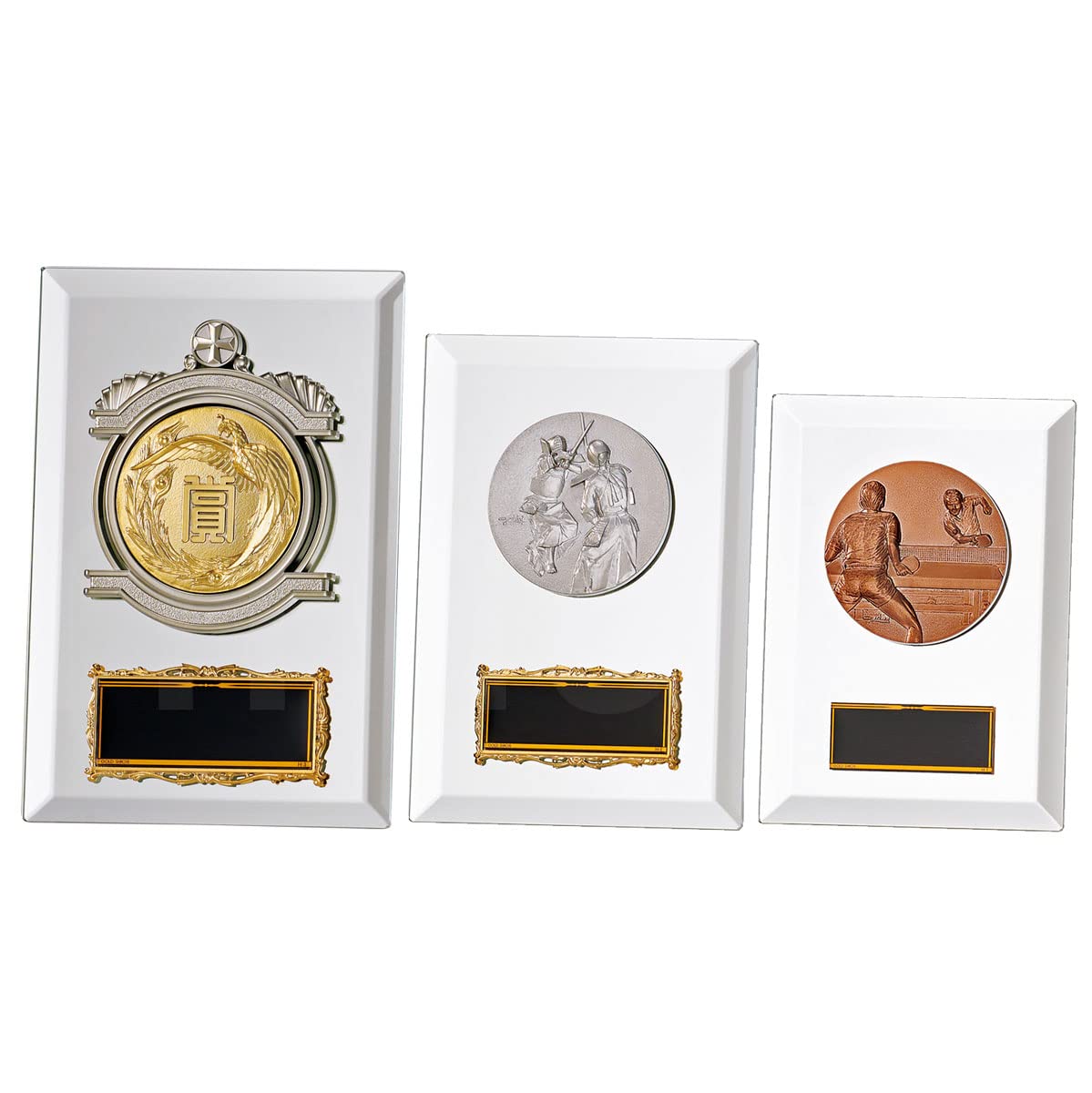 彫刻鋳造品 Amazon | [レーザー彫刻名入れ] GOLD SHACHI 表彰楯 盾 KV5436 Cサイズ