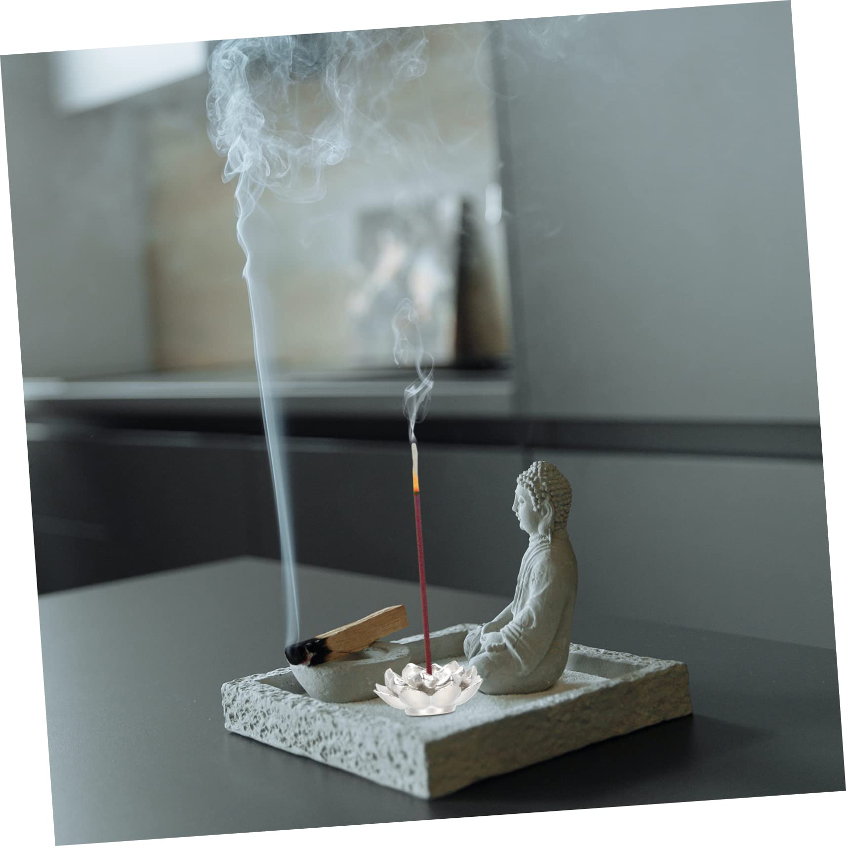 STOBAZA 16stücke Lotus-förmiger Räucherstäbchenhalter Aus Kupfer Für Zuhause Antiker Stil Für Meditation Und Aromatherapie Elegantes Für Jeden
