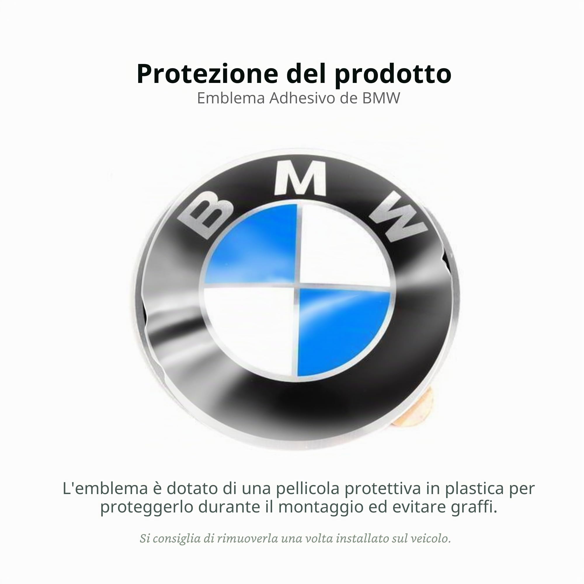 BMW vera ruota centrale per emblemi adesivi decalcomanie di 64,5 mm -, Prezzo per 1 simbolo (36136767550)