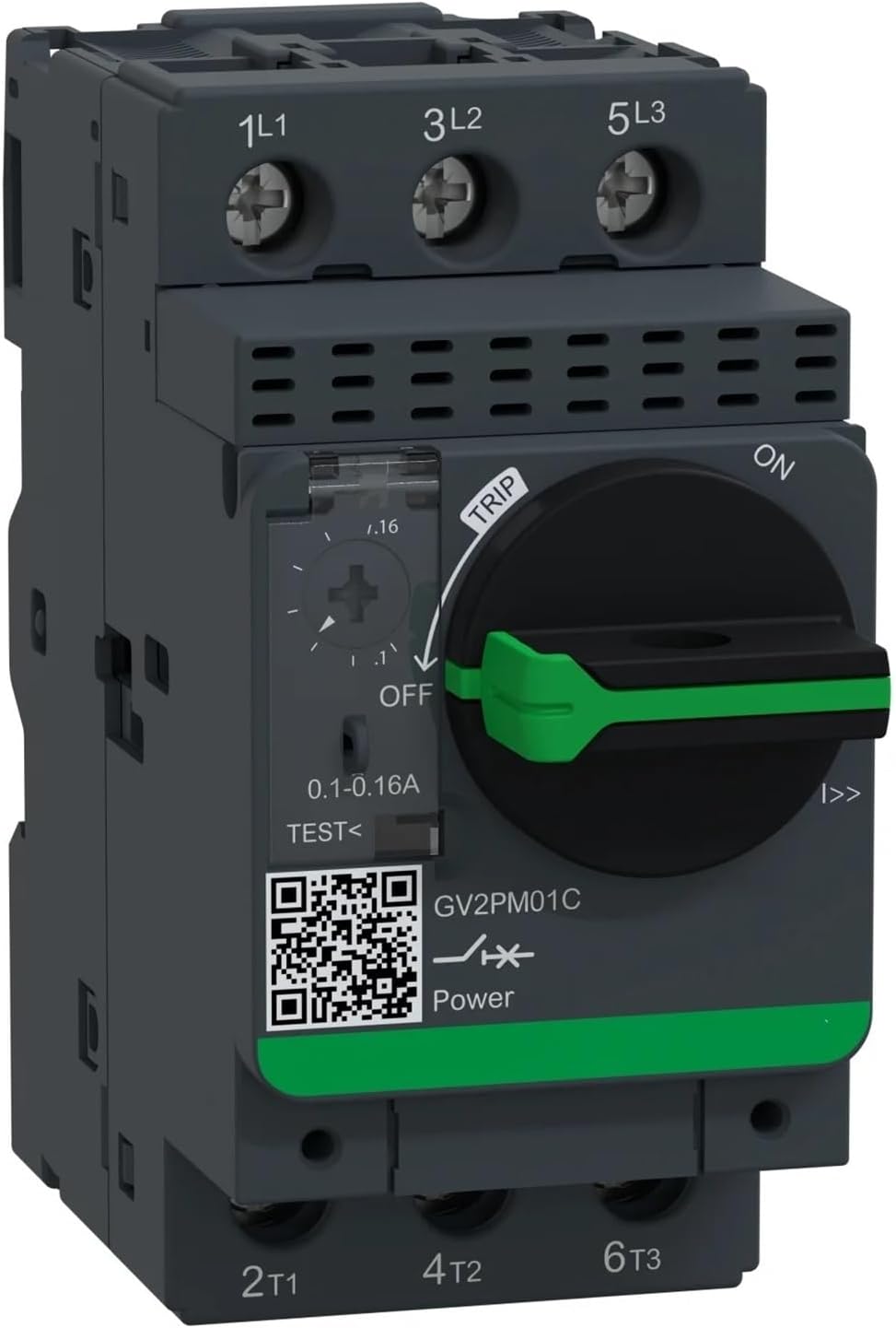 GV2P01 GV2PM01 GV2PM01C GV2-PM01C Motor Circuit-Breaker, Rotary knob, 0.1-0.16A 690VAC