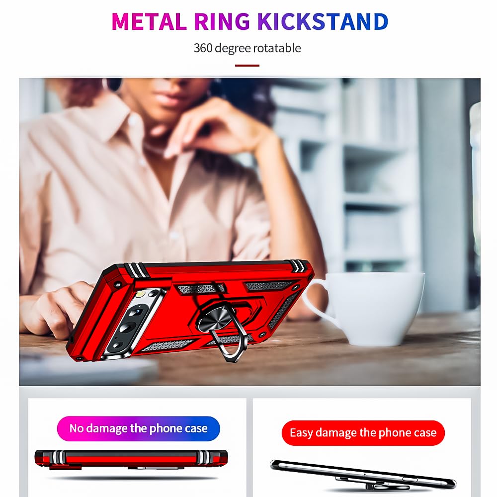 Google Pixel 8 Pro 5G Case (Not Pixel 8), Military Grade Protective Cover Hand Grip Anti-Slip Design Shockproof Heavy Duty Slim Phone Case For Google