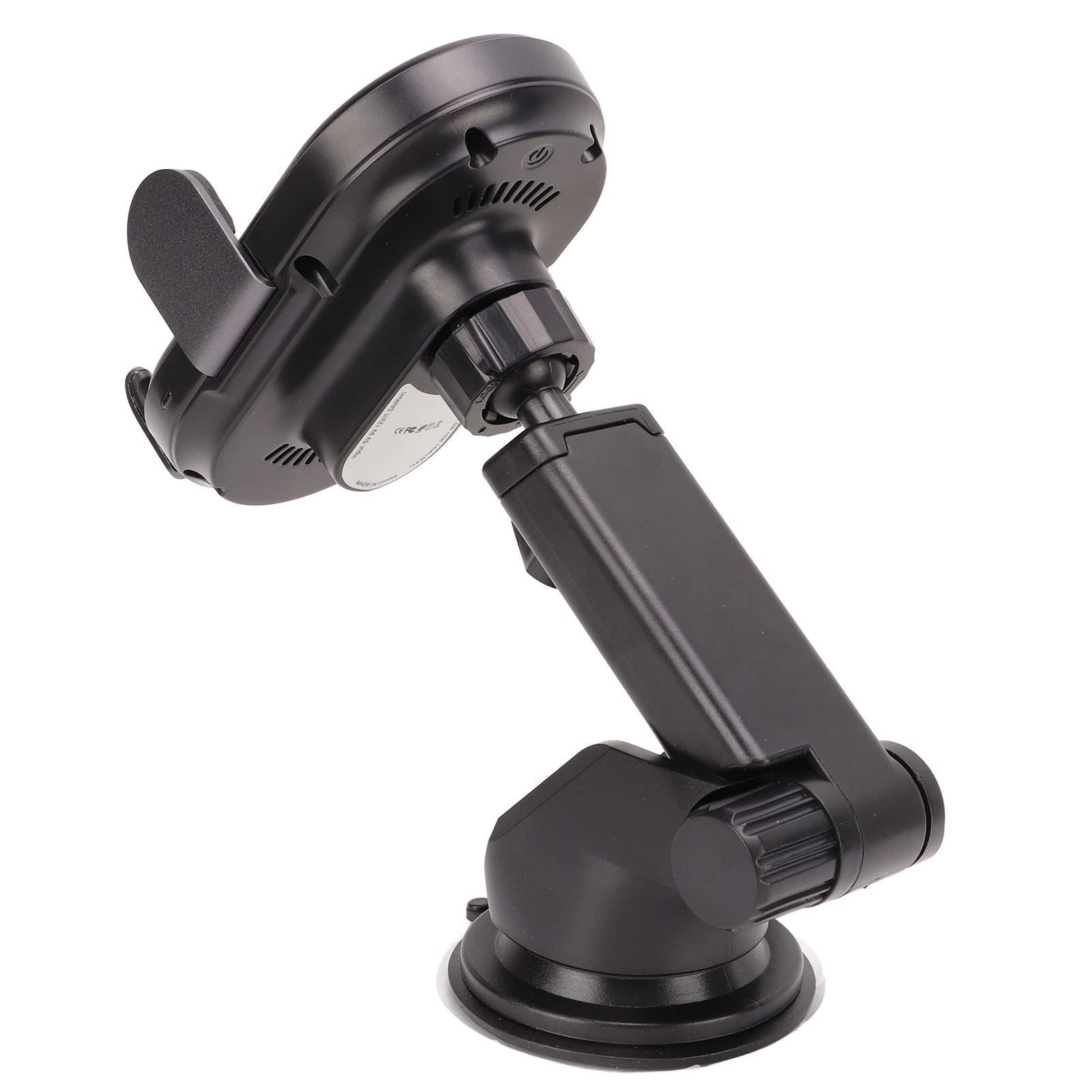 Cargador de Coche inalámbrico y Soporte de teléfono de alimentación rápida de 15 W Apto para 12 13, Base de identificación de Bobina automática Negra Estable, Soporte de teléfono