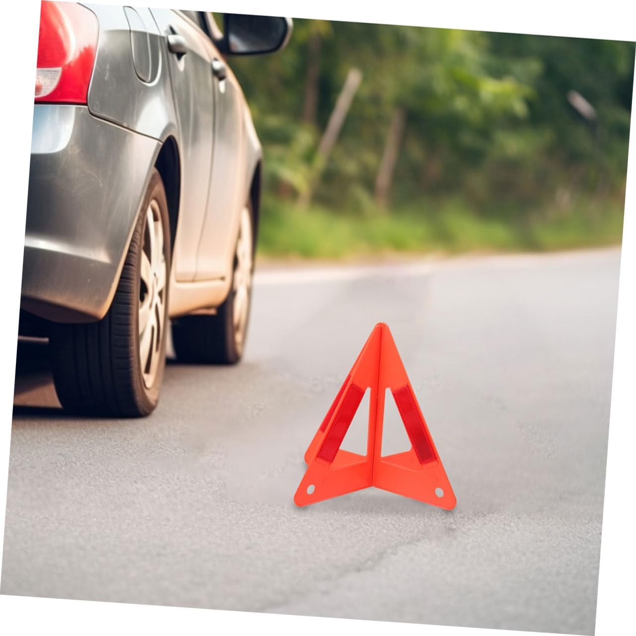 4pcs Roadside Reflective Safety Triangle Car Emergency Sign Vehicle Triangle High Visibility for Roadside