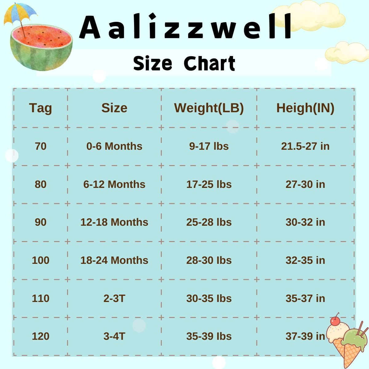 Aalizzwell Baby Girls Adjustable One Piece Swimsuit - Image 4