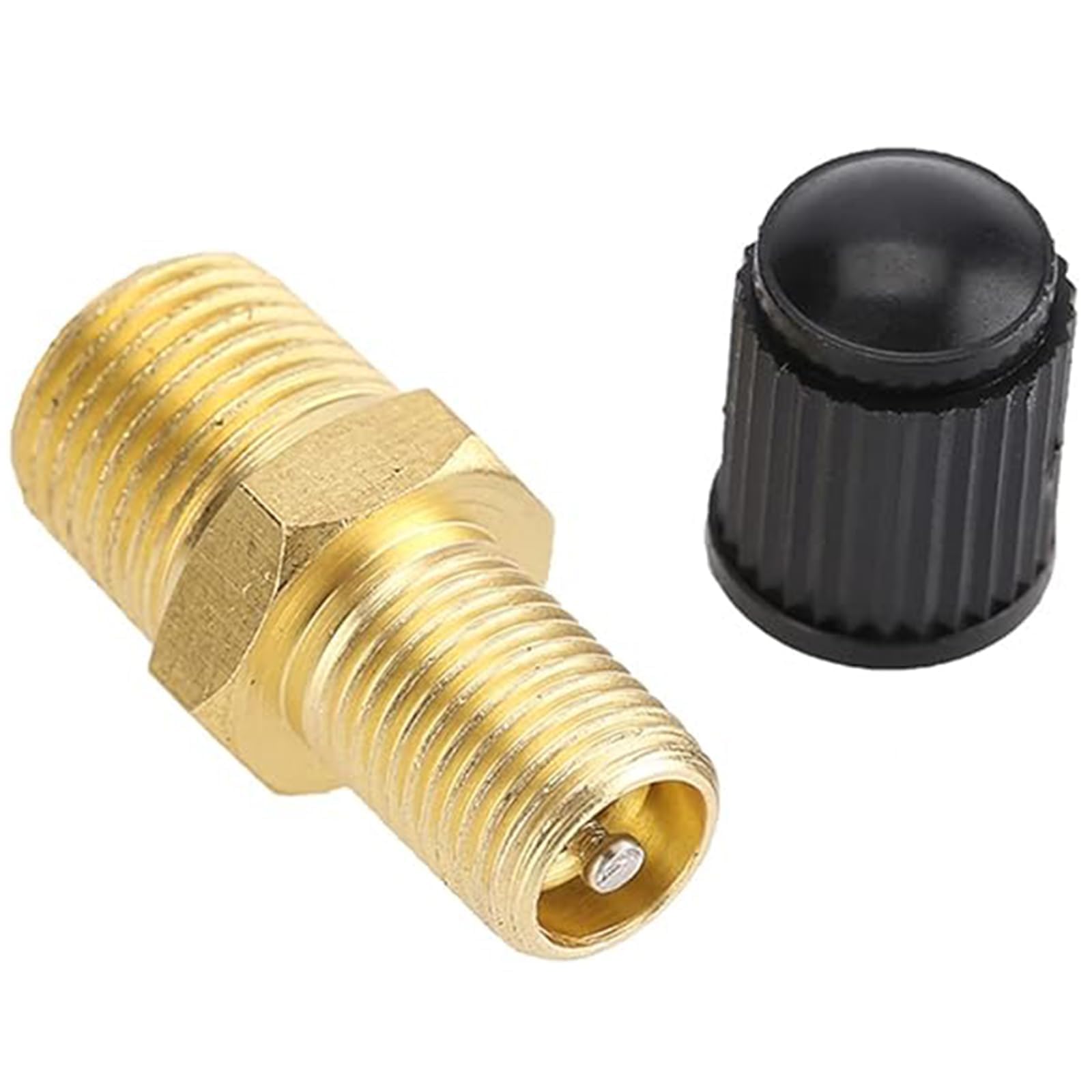 Sprężarka powietrza z mosiądzu, gwint NPT 1/4" mosiężny zawór sprężonego powietrza, adapter zaworu opon, sprężarka powietrza