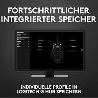 Mouse de gaming cu fir Logitech G502 HERO, 25 600 DPI, RGB, 11 butoane - negru 8