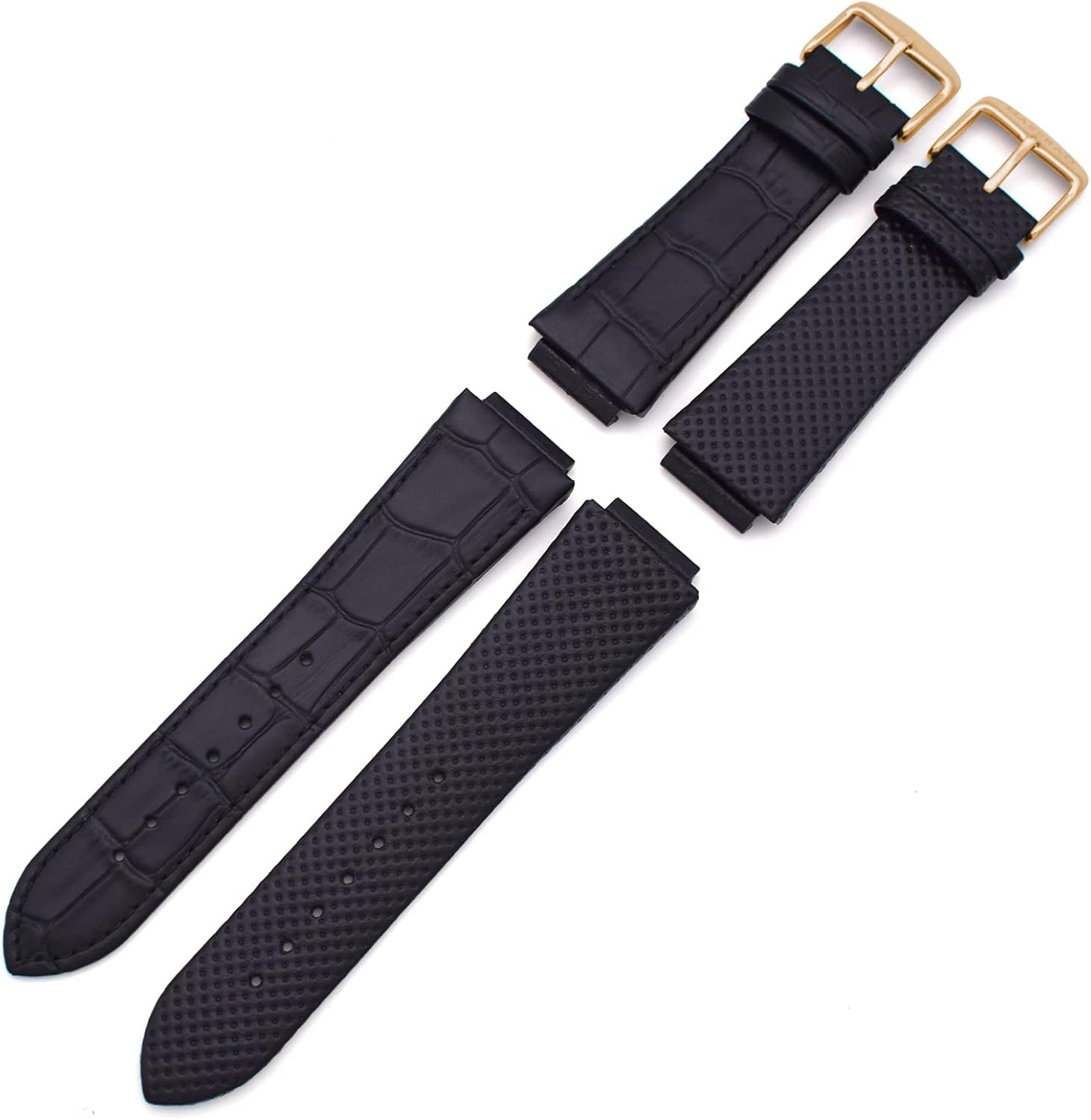 THEAGE 24MM Genuine Leather Watch Strap Band Replacement for MASERATI Mens Watches R8821108025 R8851108002