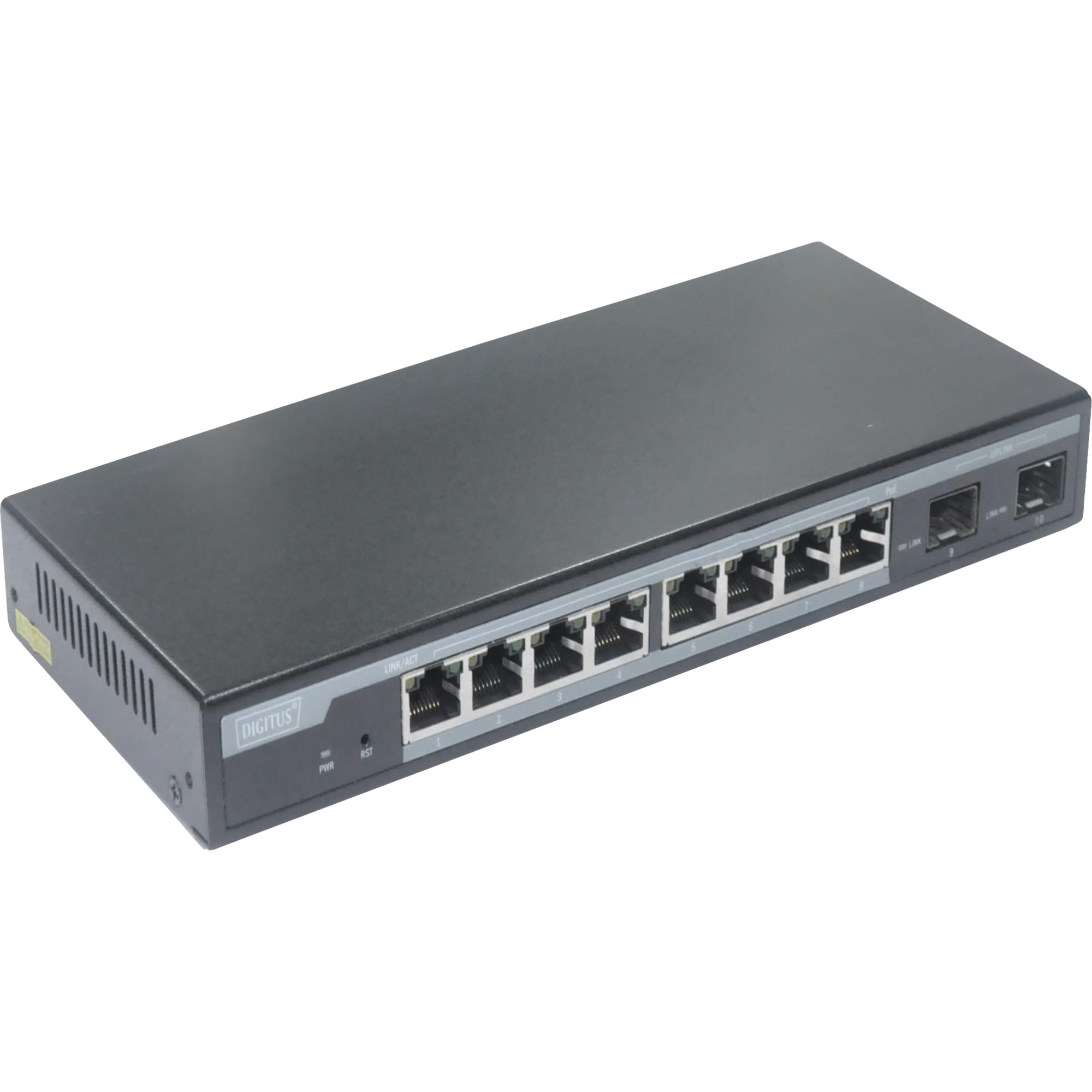 Digitus 8-Port Gigabit Poe Networkswitch. Desktop. L2 Managed. 2 Uplin