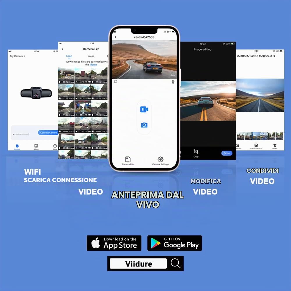 Fitcamx 4K Dash Cam con WiFi — immagine 3 di 8