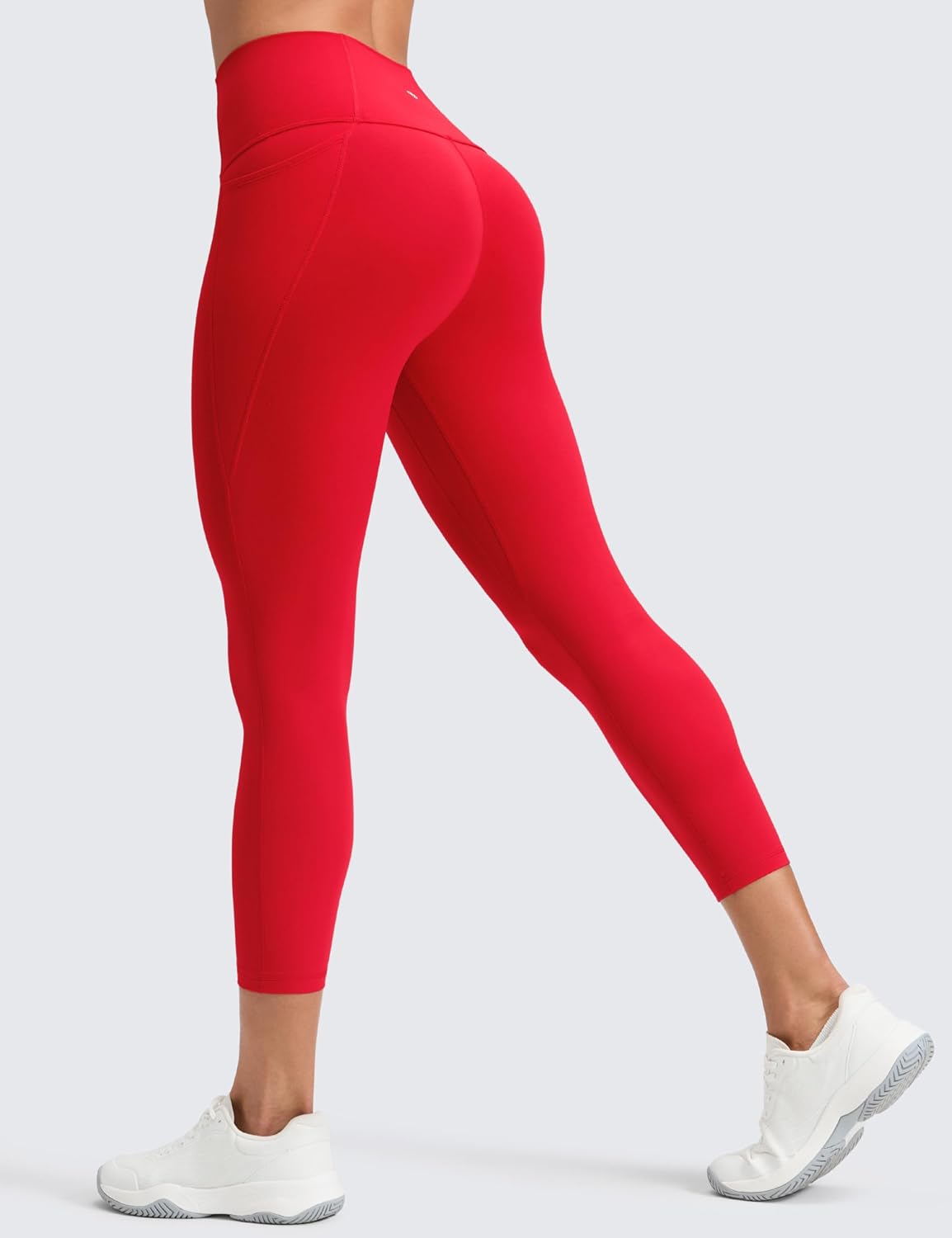 CRZ YOGA Butterluxe Workout Capri Leggings Pockets 23" - High Waist Gym Womens Crop Pants Yoga Buttery Soft