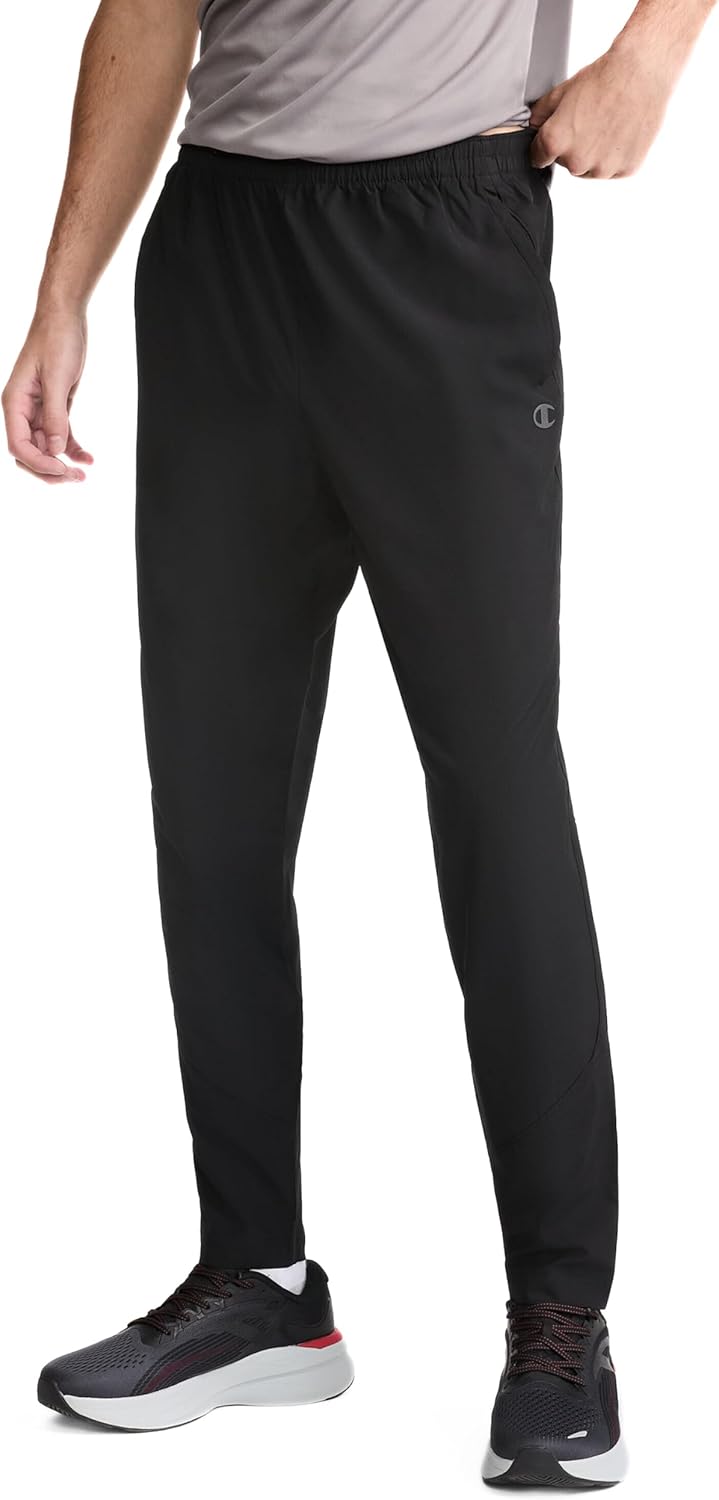 Champion Men's MVP Lightweight Woven Pants for Men, Best Comfortable Pants for Men, 30.5"