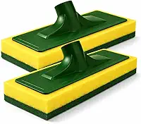 Kit 2 Rodo Esponja Abrasiva Profissional Tamanho Extra 245x90mm – Limpeza Pesada para Pisos, Azulejos, Porcelanato e Pedra – Alta Durabilidade e Eficiência