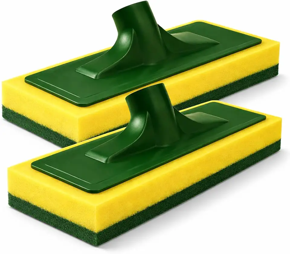 Kit 2 Rodo Esponja Abrasiva Profissional Tamanho Extra 245x90mm – Limpeza Pesada para Pisos, Azulejos, Porcelanato e Pedra – Alta Durabilidade e Eficiência