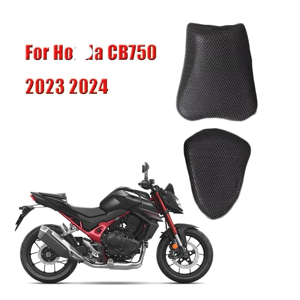 Funda Asiento Moto Impermeable Funda De Asiento De Malla 3D, Funda Protectora para Cojín De Asiento con Aislamiento Térmico para Ho&n&da CB750 Cb750 CB 750 Hornet 2023 2024