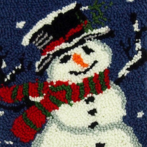 glitzhome-Hooked-Christmas-Stocking-19-L-Snowman glitzhome Hooked Christmas Stocking 19 L Snowman